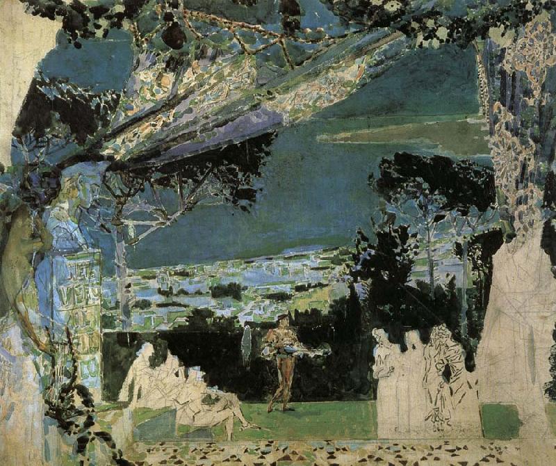 Mikhail Vrubel Italy.A.Night in Naples china oil painting image